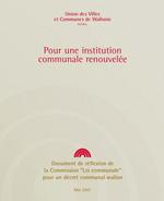 Pour une institution communale renouvelée